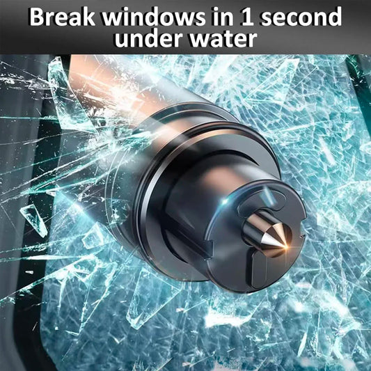 Window breaker tool breaking a window with water