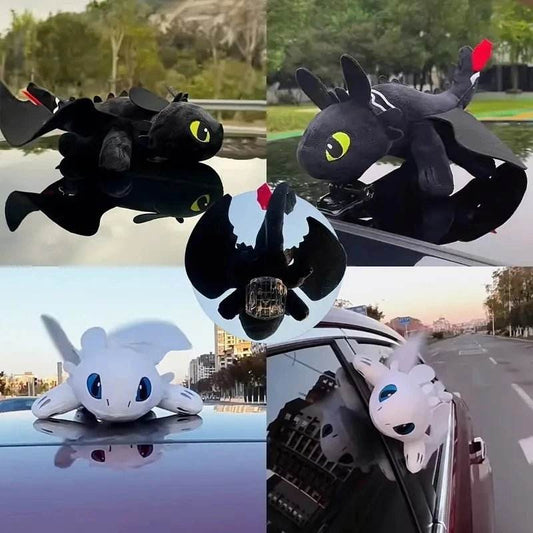Car Exterior Sunroof - Anime Toothless Baby Wings - Autoxmatch