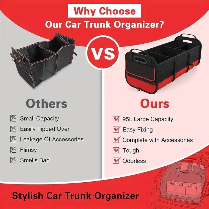 Universal Large Trunk Organizer For Car - Autoxmatch