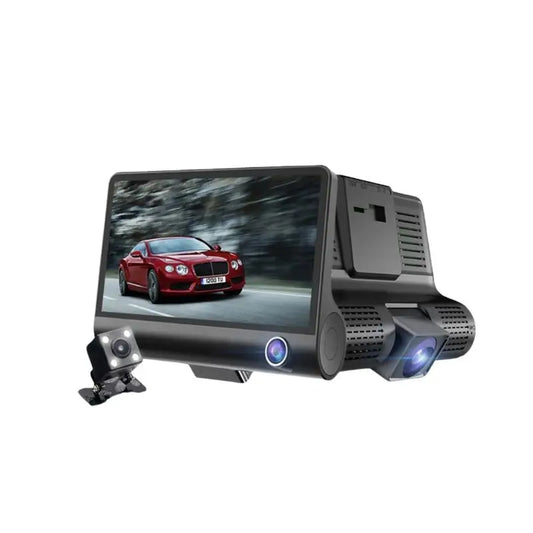 3-Channel Dash Cam – Front, Rear & Interior