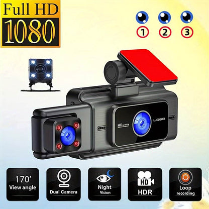 3-Channel 4K + 1080P Dashcam – Ultimate Driving Protection - Autoxmatch
