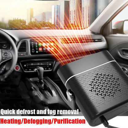 3-in-1 Plug-in Car Heater & Defogger, Cigarette Lighter Mini Heater - Autoxmatch