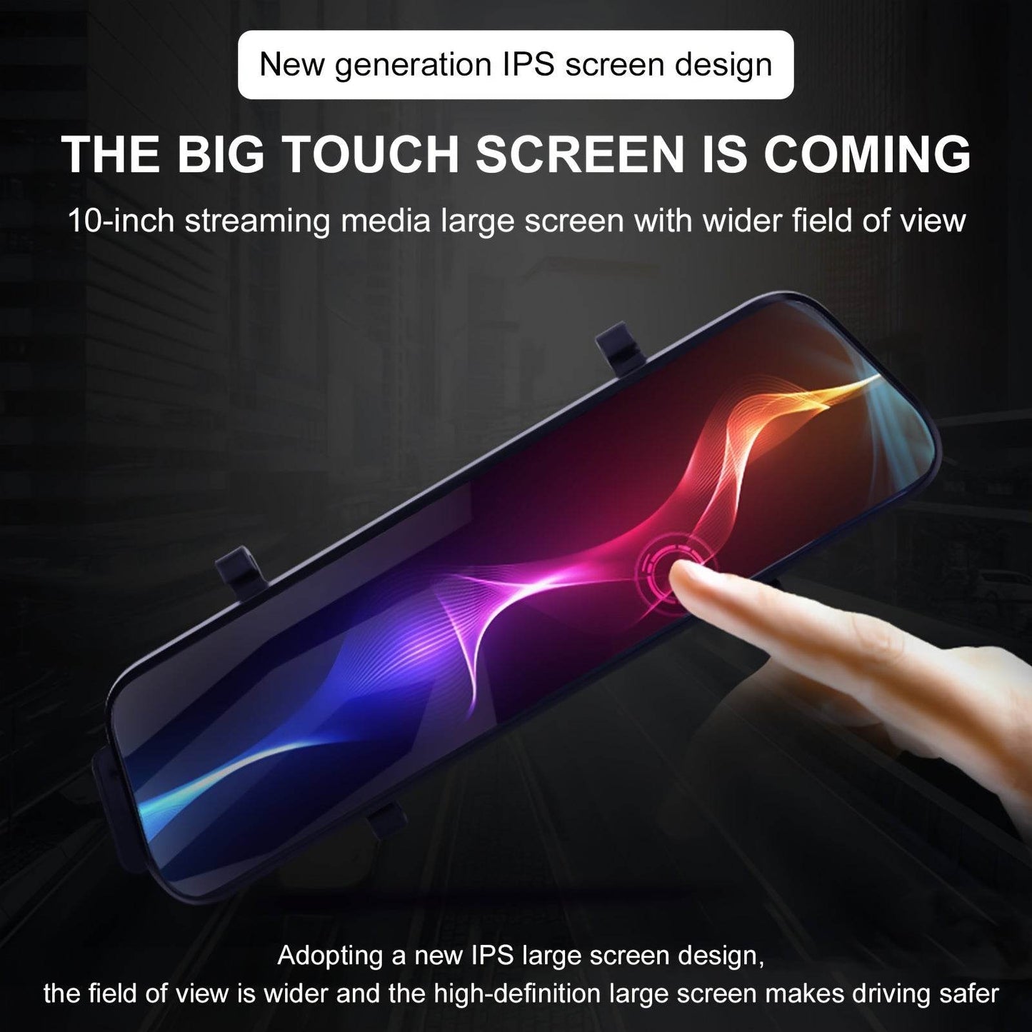 4K 10'' Rear View Mirror Dash Cam – Smart Touch Screen Backup Camera - Autoxmatch