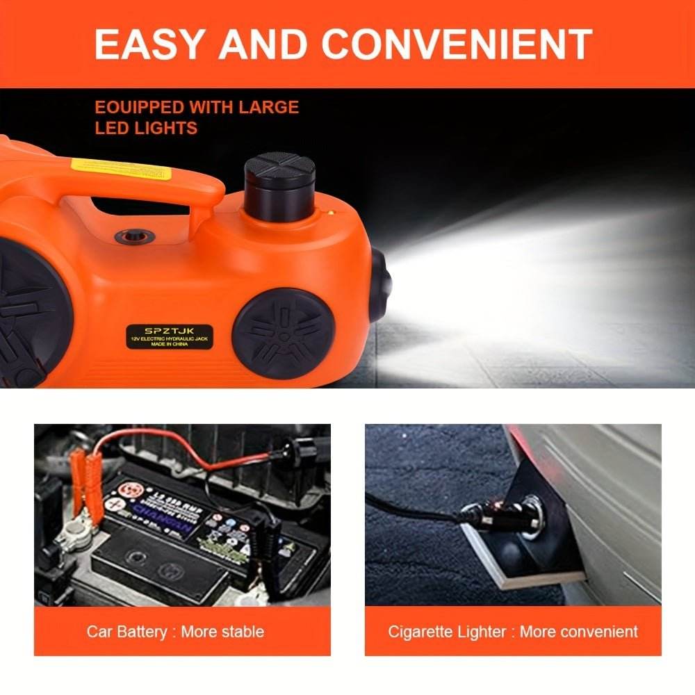 5 Ton Electric Car Jack Kit - 12V DC 3-In-1 Hydraulic Lift - Autoxmatch