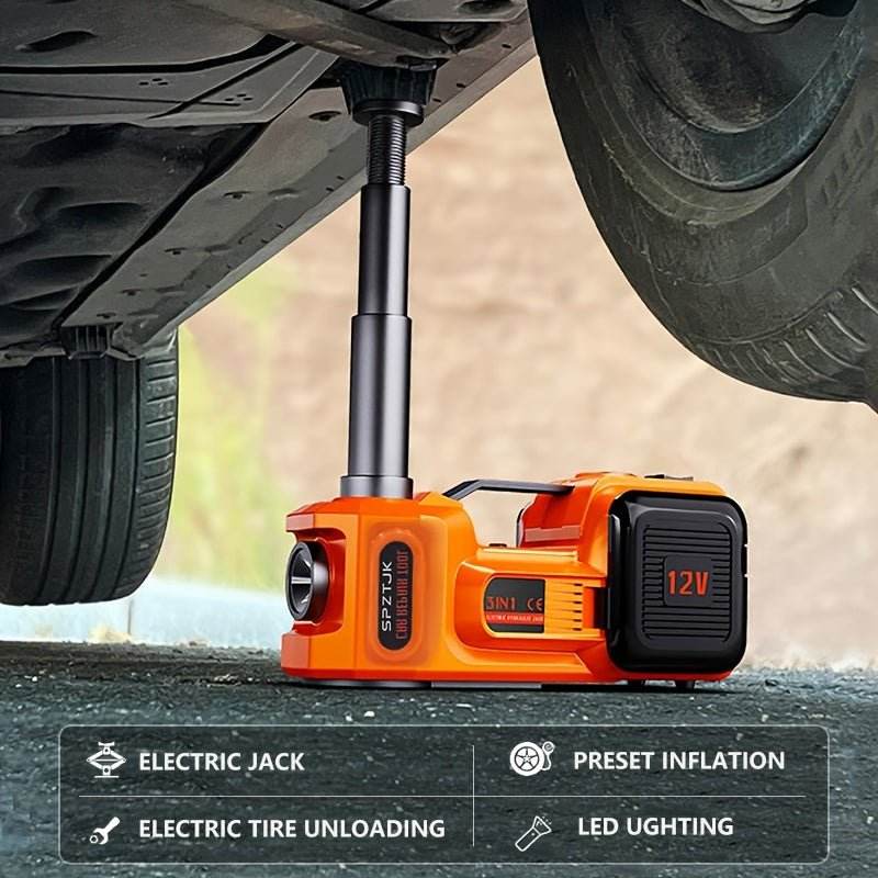 5 Ton Electric Car Jack Kit - 12V DC 3-In-1 Hydraulic Lift - Autoxmatch