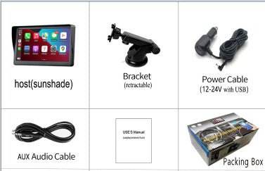 7'' IPS Car Smart Screen with Wireless CarPlay | Auto Mobile Phone Projection & Navigation Display - Autoxmatch