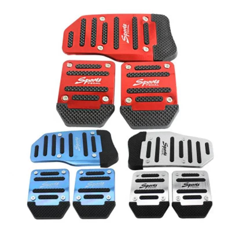 Aluminum Car non-slip Pedal Cover Set Automatic & Manual - Autoxmatch