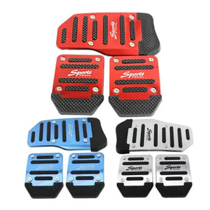 Aluminum Car non-slip Pedal Cover Set Automatic & Manual - Autoxmatch