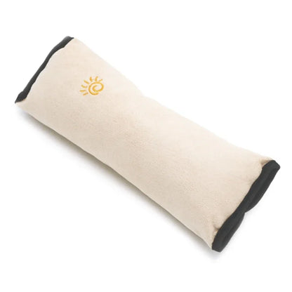 Beige and black Kids Car Seat Belt Pillow cushion