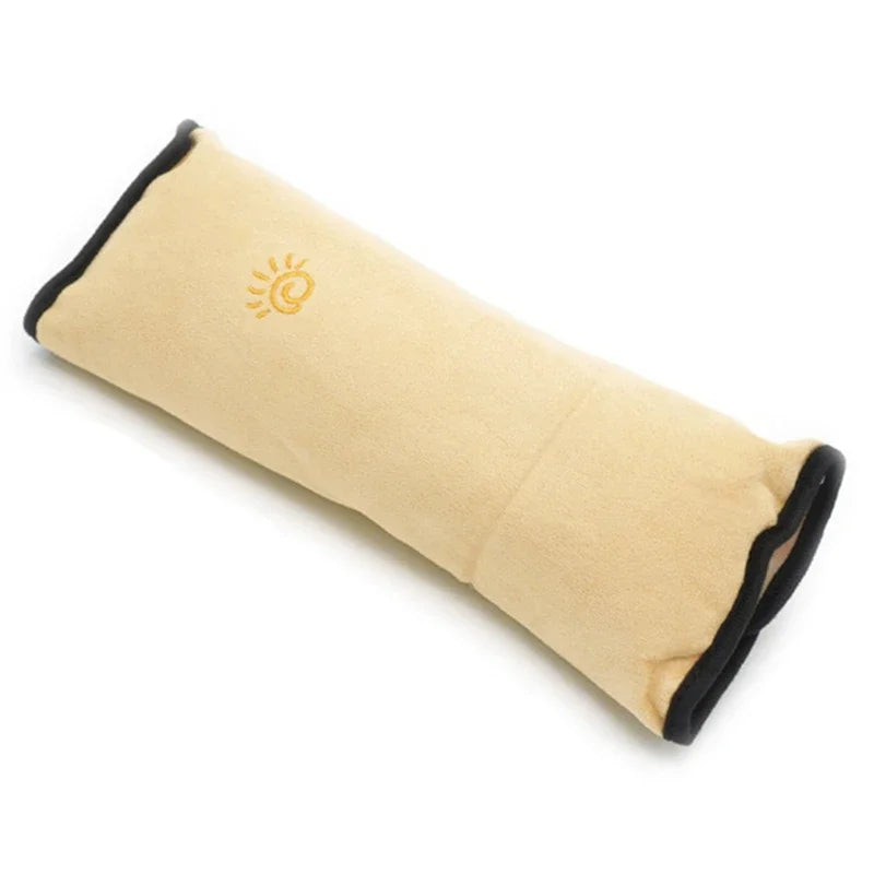 Beige eye pillow Kids Car Seat Belt Pillow cushion
