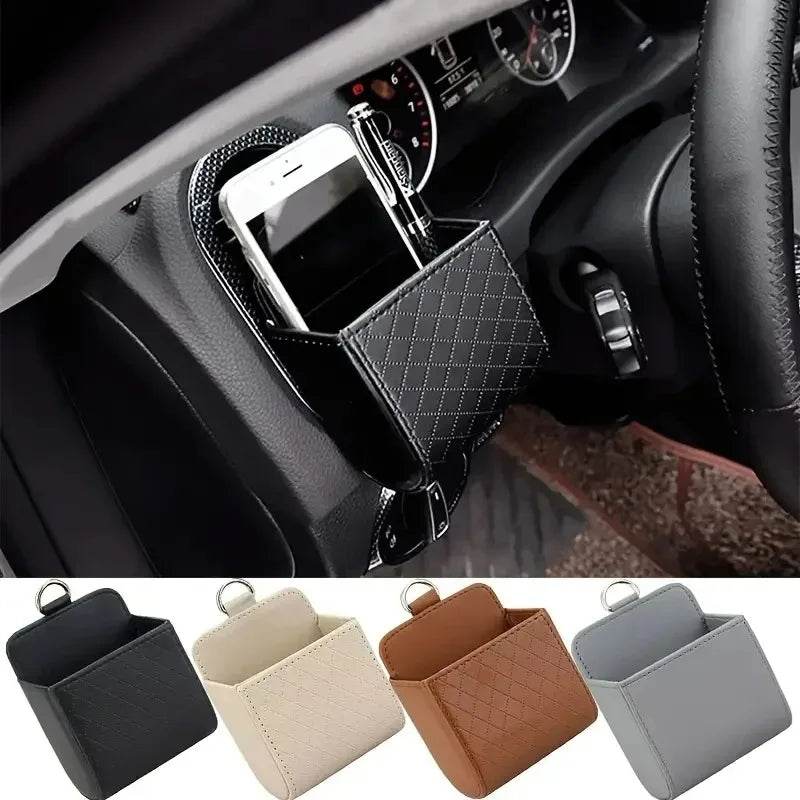 Car Air Outlet Leather Organizer Box - Autoxmatch