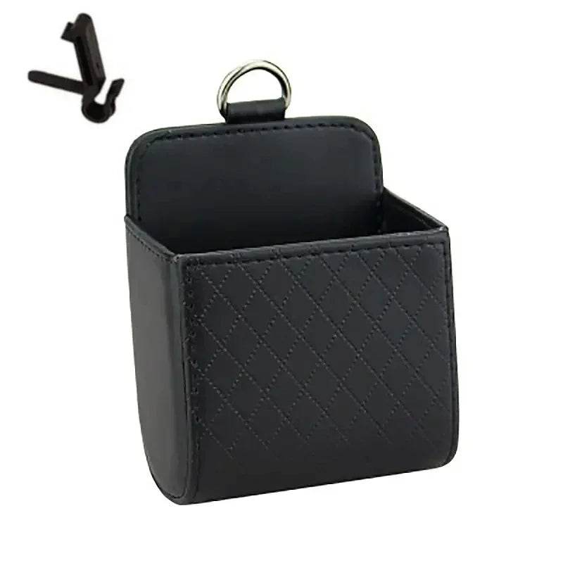 Car Air Outlet Leather Organizer Box - Autoxmatch