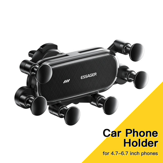 Black car phone holder 