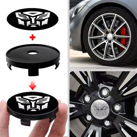 Universal Autobot Transformers Emblem Wheel Center Hub Caps - Autoxmatch
