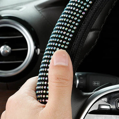 Bling Crystal Diamond Car Steering Wheel Cover - Autoxmatch