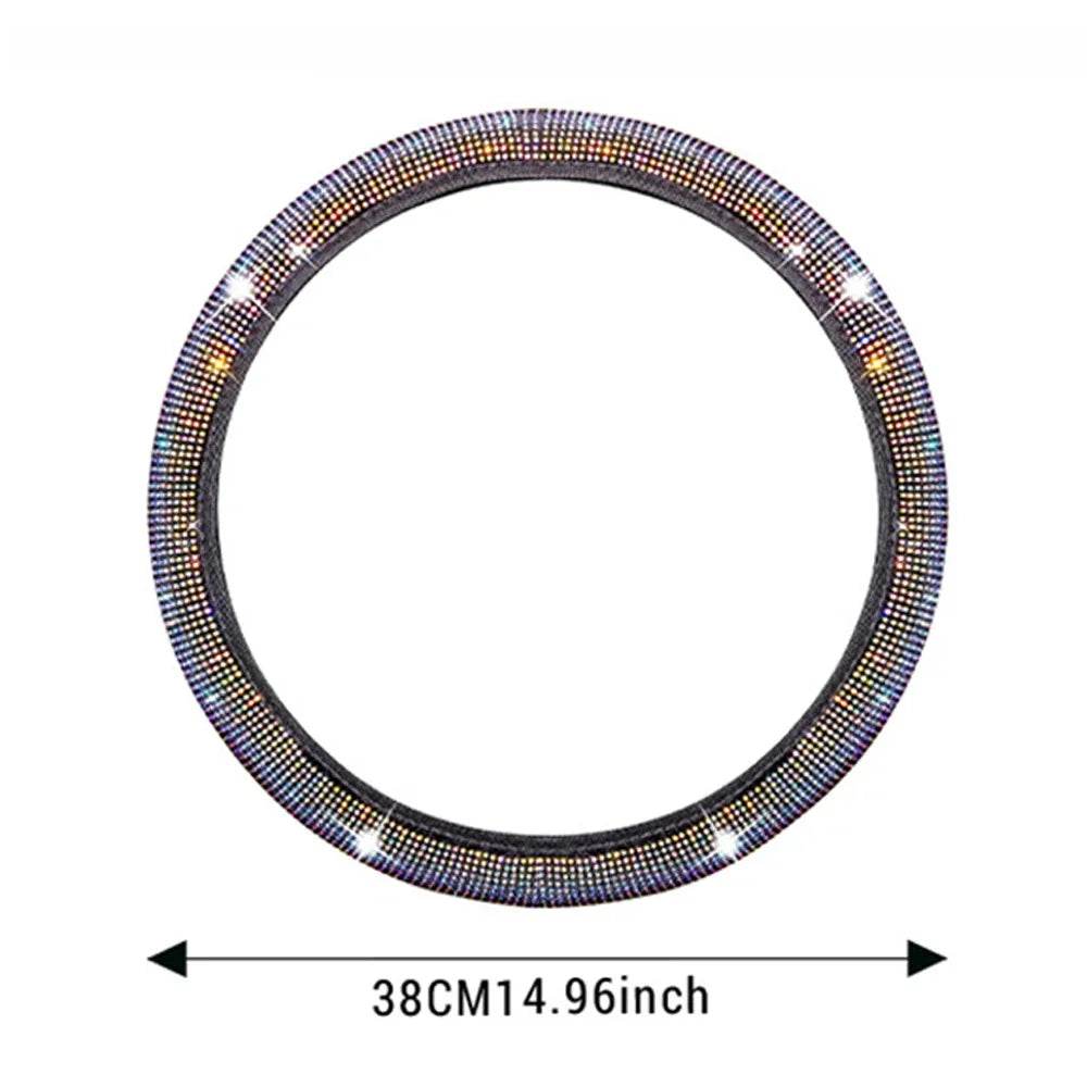 Bling Crystal Diamond Car Steering Wheel Cover - Autoxmatch