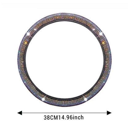 Bling Crystal Diamond Car Steering Wheel Cover - Autoxmatch