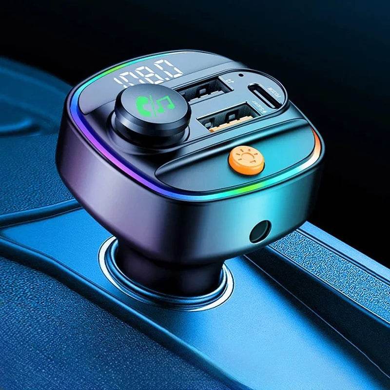 Bluetooth 5.3 FM Transmitter Handsfree Car Fast Charge Adapter - Autoxmatch