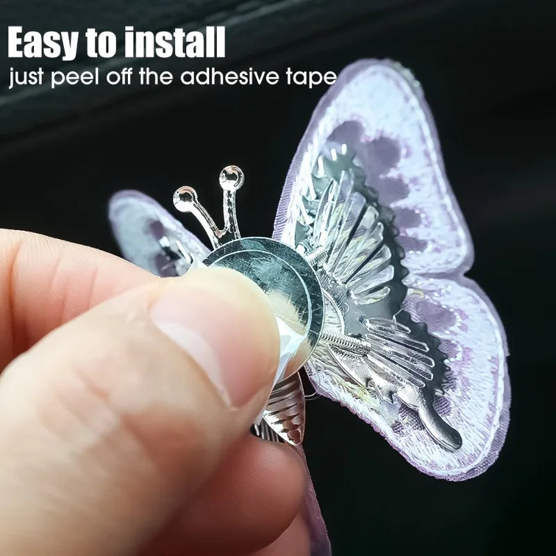 Car Flapping Wings Butterfly Ornament Decoration Accessories - Autoxmatch