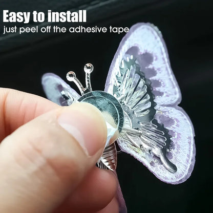 Car Flapping Wings Butterfly Ornament Decoration Accessories - Autoxmatch