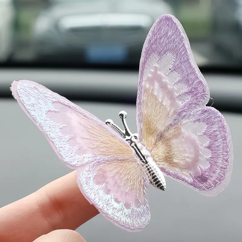 Car Flapping Wings Butterfly Ornament Decoration Accessories - Autoxmatch