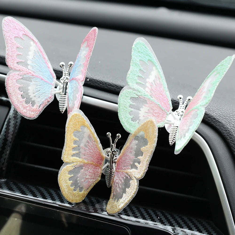 Car Flapping Wings Butterfly Ornament Decoration Accessories - Autoxmatch