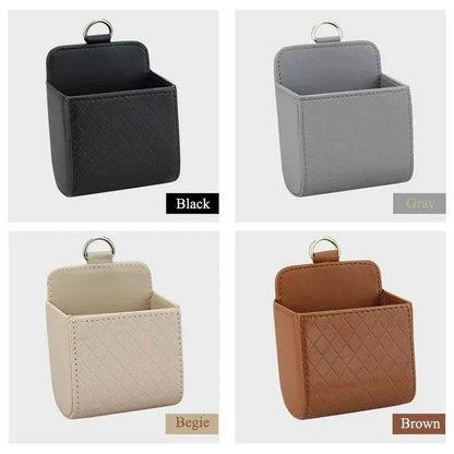 Car Air Outlet Leather Organizer Box - Autoxmatch