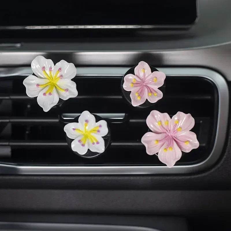 Car Beach Decoration Flower Perfume Clips Air Outlet Freshener - Autoxmatch