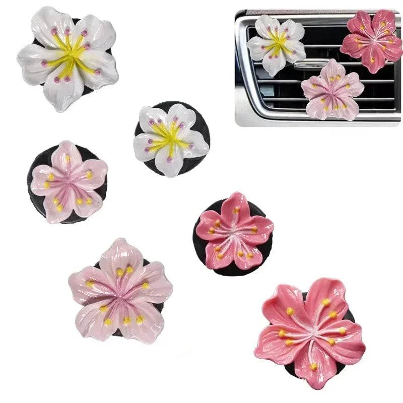 Car Beach Decoration Flower Perfume Clips Air Outlet Freshener - Autoxmatch