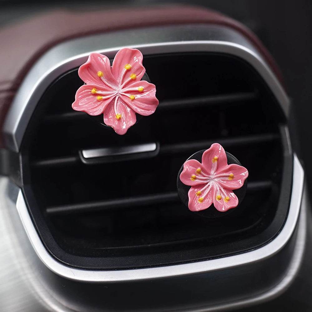 Car Beach Decoration Flower Perfume Clips Air Outlet Freshener - Autoxmatch