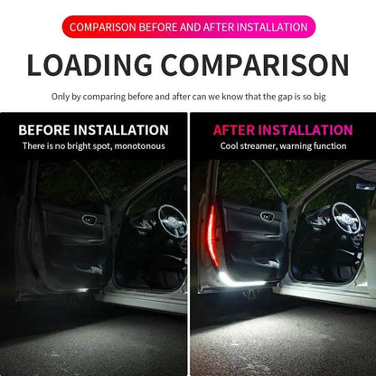 Car Door Opening LED Warning Atmosphere Light Strip 2pcs - Autoxmatch