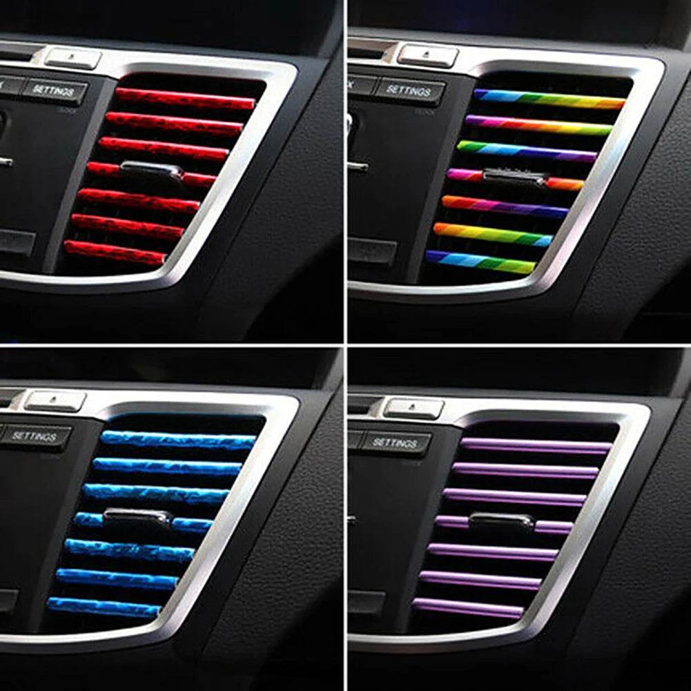 Car Interior Air Conditioner Outlet Vent Grille Chrome Decoration Strip - Autoxmatch