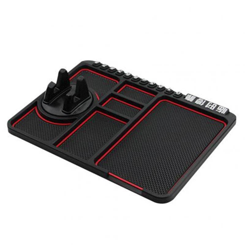 Car Parking Number Card Anti-Slip Mat with Phone mount holder - Autoxmatch