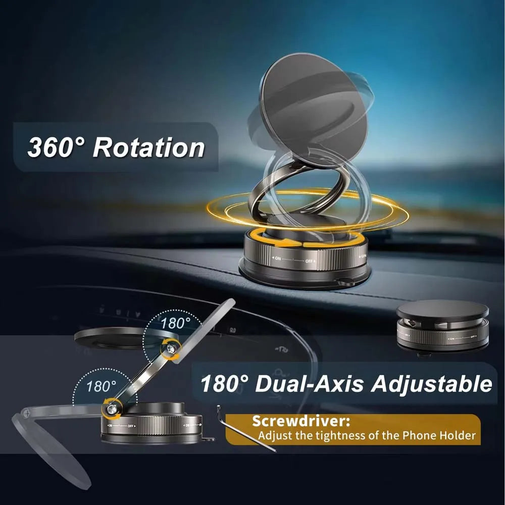 Car Phone Mount with Twist Lock Design Super Strong Suction - Autoxmatch