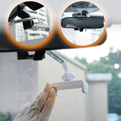 Car Rearview Mirror Mount Foldable Phone Holder - Autoxmatch