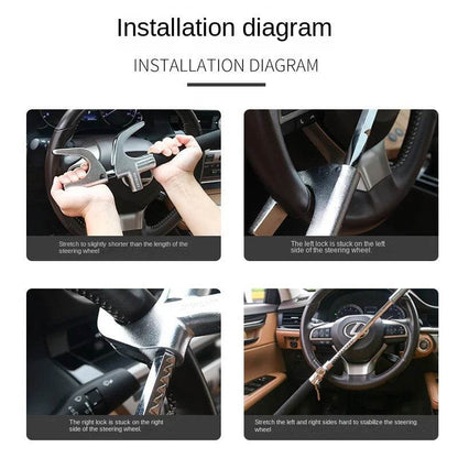 Car Steering Wheel Lock Anti-Theft Car Device - Autoxmatch
