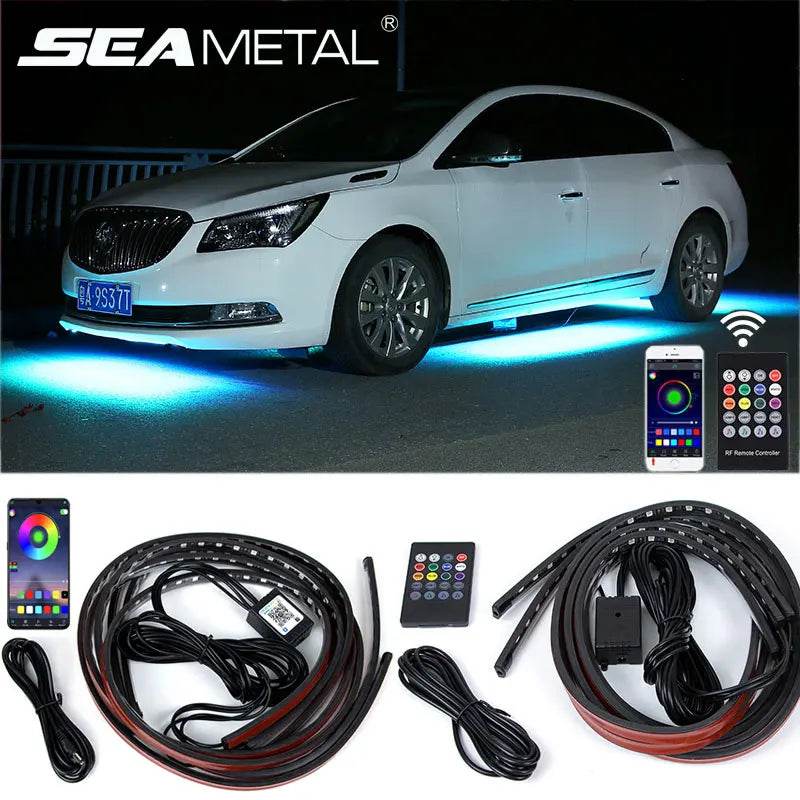 Car Underglow Neon Accent Strip Light Kit - Autoxmatch