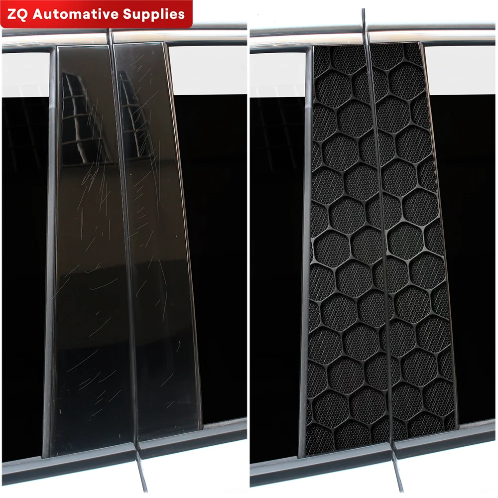 Car air filter with honeycomb design on a white background, branded 'ZQ Automotive Supplies'.