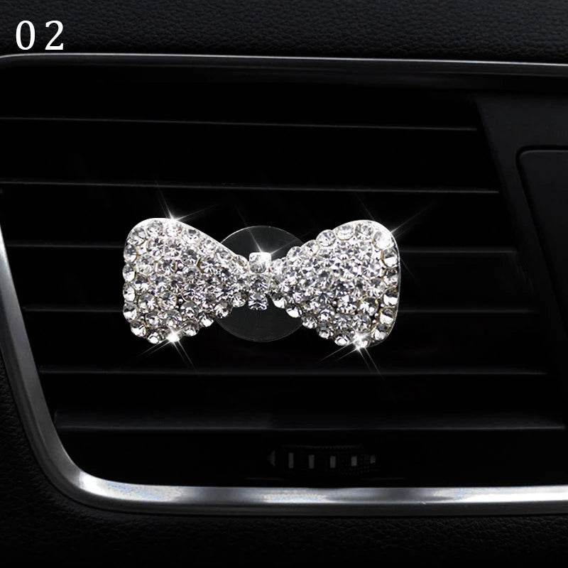 Bling Diamond Car Air Freshener Outlet Perfume Clip - Autoxmatch