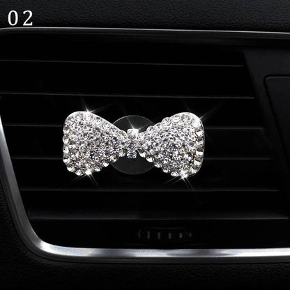 Bling Diamond Car Air Freshener Outlet Perfume Clip - Autoxmatch
