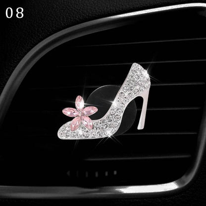 Bling Diamond Car Air Freshener Outlet Perfume Clip - Autoxmatch