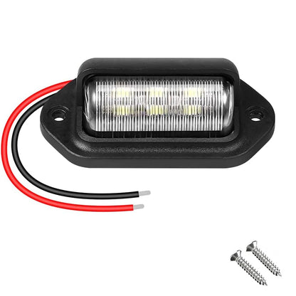 Car license LED light bar with wiring and screws