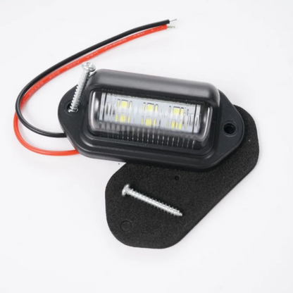 Car license plate light with wiring 