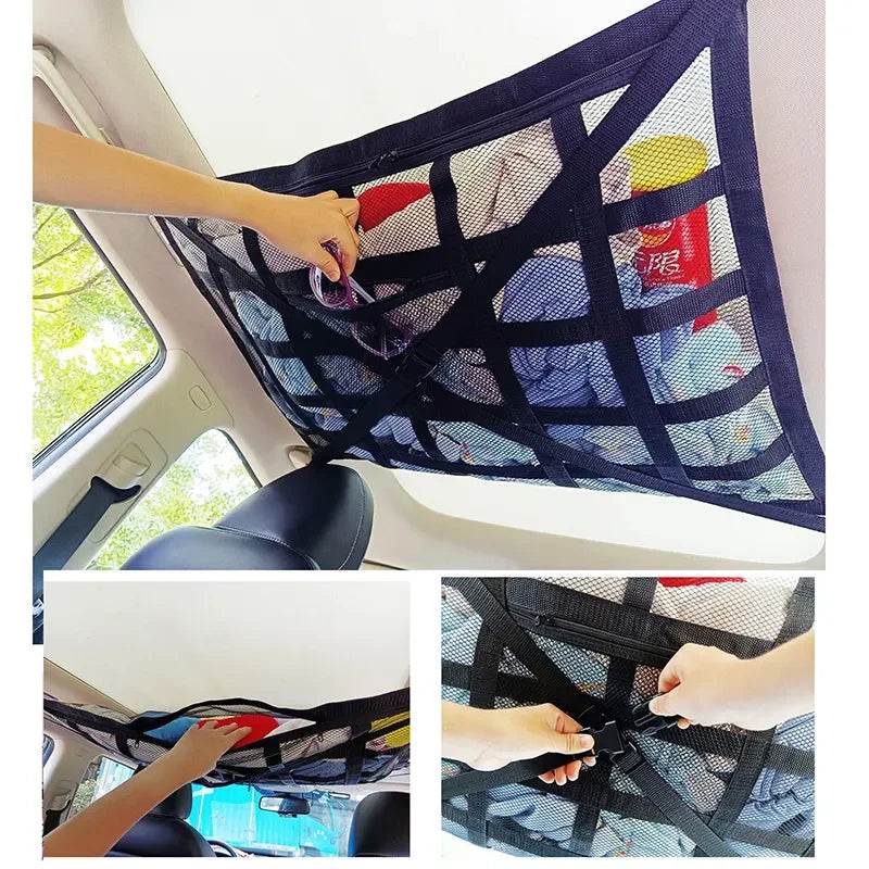 Car Roof Storage Bag Interior Cargo Net - Autoxmatch