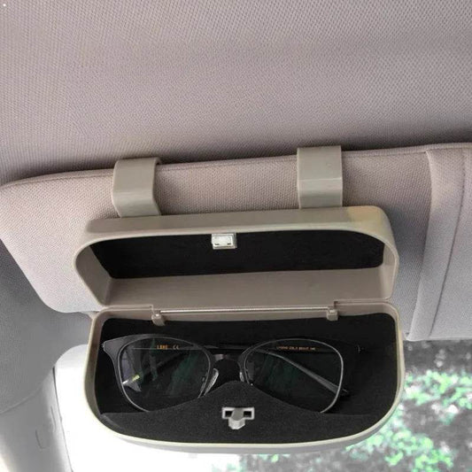 Car Portable Glasses Box Sun Visor Holder - Autoxmatch