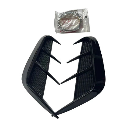 Carbon Fiber Pattern Soft Front Bumper Side Fender Air Flow Cover Spoiler