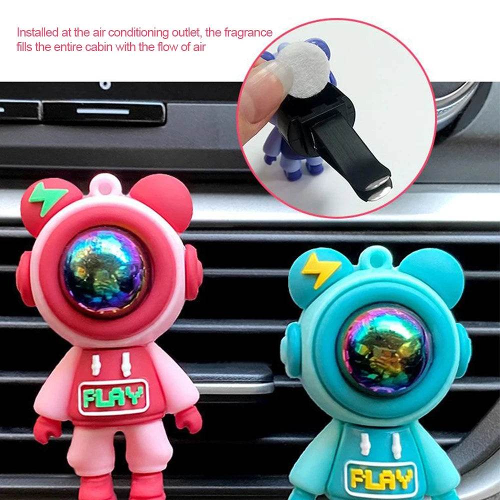 Cartoon Astronaut Car Air Outlet Perfume Clips - Autoxmatch