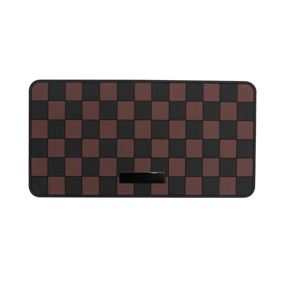 Car Dashboard Anti-slip Mat Pink and Brown Chessboard Pattern - Autoxmatch