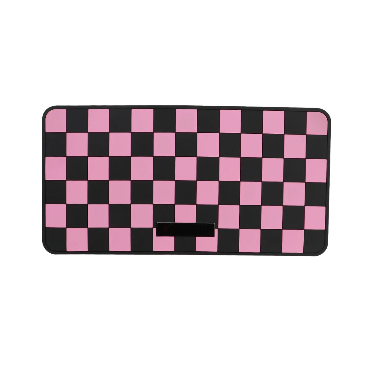 Car Dashboard Anti-slip Mat Pink and Brown Chessboard Pattern - Autoxmatch