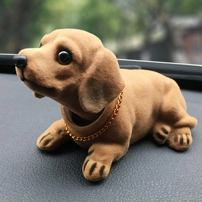 Creative Bobble Head Dog Figure Car Dashboard Charm